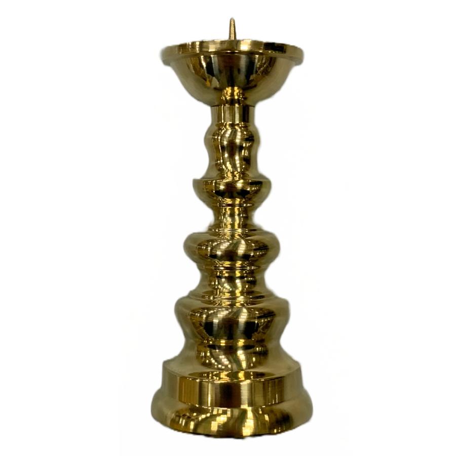 ローソク立て　真鍮　(仏具、仏壇)22 ローソク立て真鍮(仏具、仏壇)22