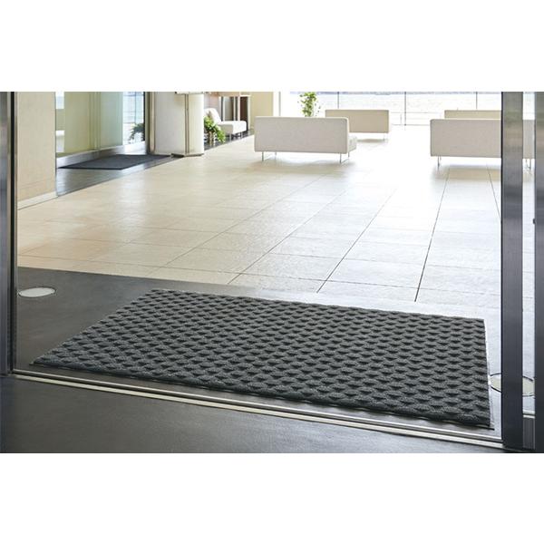 玄関マット 屋内 業務用 150×255cm ダブルウェーブ 吸水 オフィス サイズオーダー （ コンドル 山崎産業 玄関 マット 屋内用 吸水マット 【フロアマット】 ）