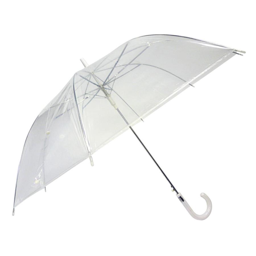 ビニール傘 60cm ジャンプ式 無地 （ 透明傘 雨傘 長傘 アンブレラ ビニール シンプル 通勤 通学 ワンタッチジャンプ カサ かさ 傘 ...