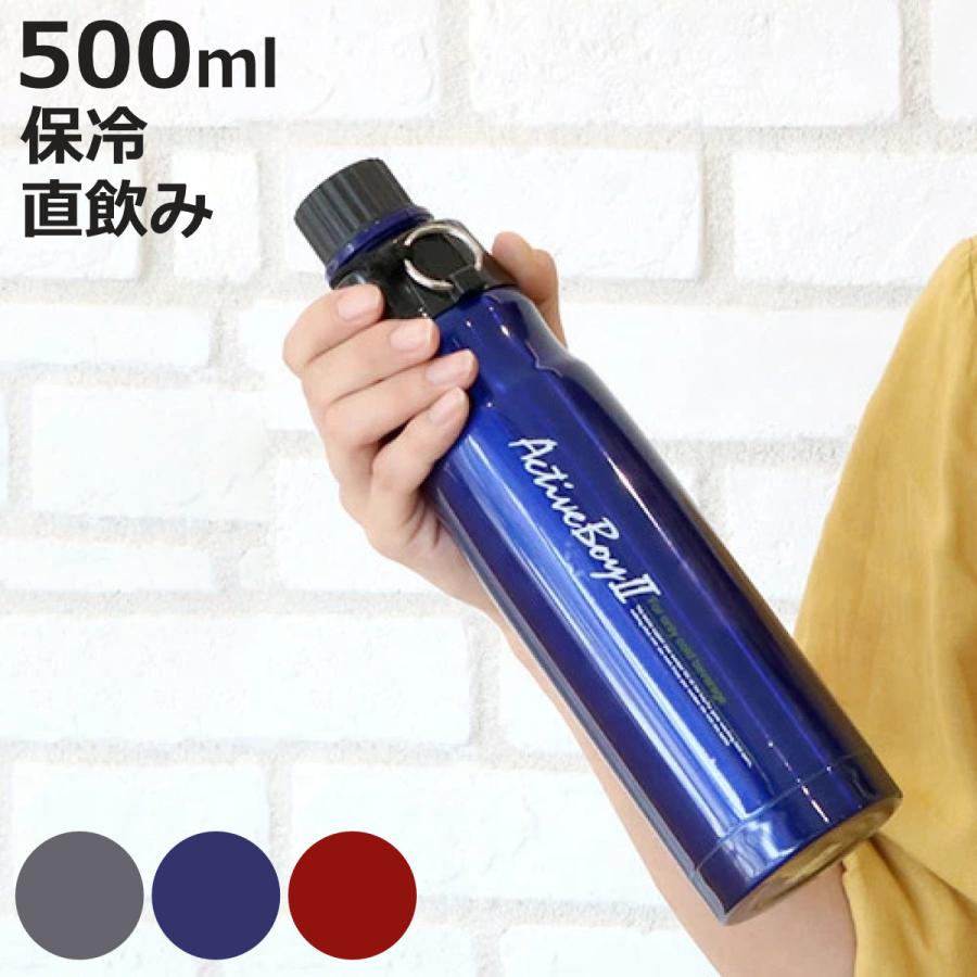 水筒 直飲み ダイレクトステンレスボトル 500ml アクティブボーイ2