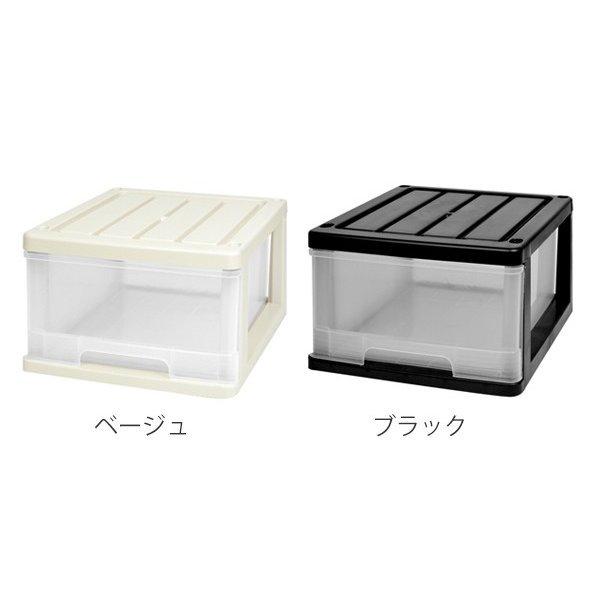 収納ケース 深型 1段 引き出し モノトーンカラー プラスチック製 （ 収納ボックス 衣装ケース 衣類収納 子供部屋 ）｜colorfulbox｜03