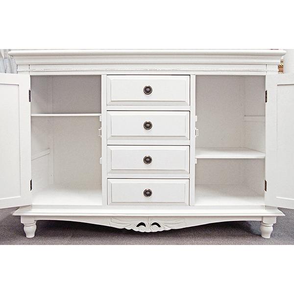 【状態〇】デュエット 白い家具 コンソール キャビネット サイドボード 状態〇】デュエット 白い家具 コンソール キャビネット サイドボード