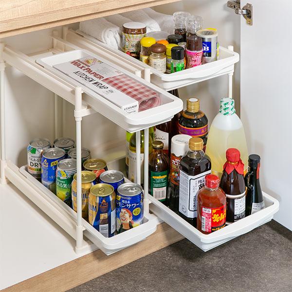 【いいだこ様オーダー品】キッチンシェルフ キッチン収納 収納棚 ハンドメイド いいだこ様オーダー品】キッチンシェルフ キッチン収納 収納棚