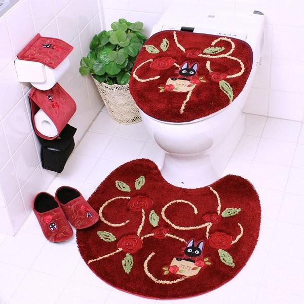 ペーパーホルダーカバー 魔女の宅急便 ローズブーケ 小物入れ付き