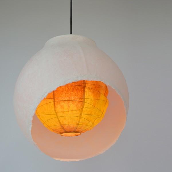 和モダンおしゃれ 日本製和紙照明 ムーン 月のあかり ペンダントライト 和紙 月のあかり （ 照明 天井 和風照明 ） : お弁当