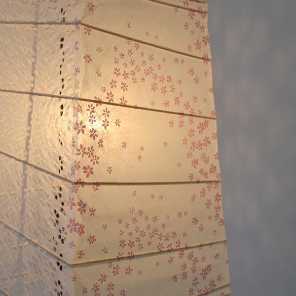 フロアライト 和紙 フロアランプ 花舞ピンクX小梅白 2灯 （ フロア