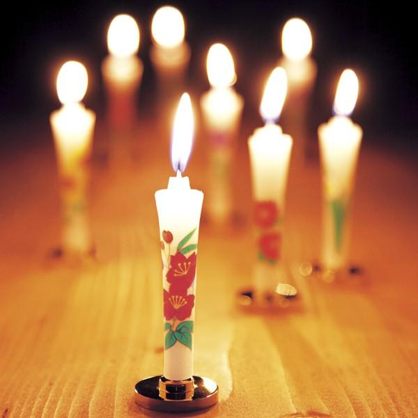 和風ローソク 華和 小 5本入 （ ロウソク ろうそく 和ろうそく 和