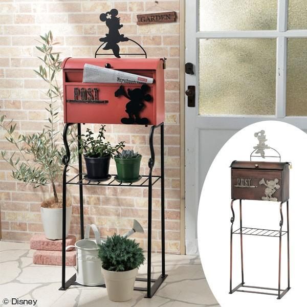 Disney（ディズニー） 郵便ポスト スタンドポスト ミッキー＆ミニー