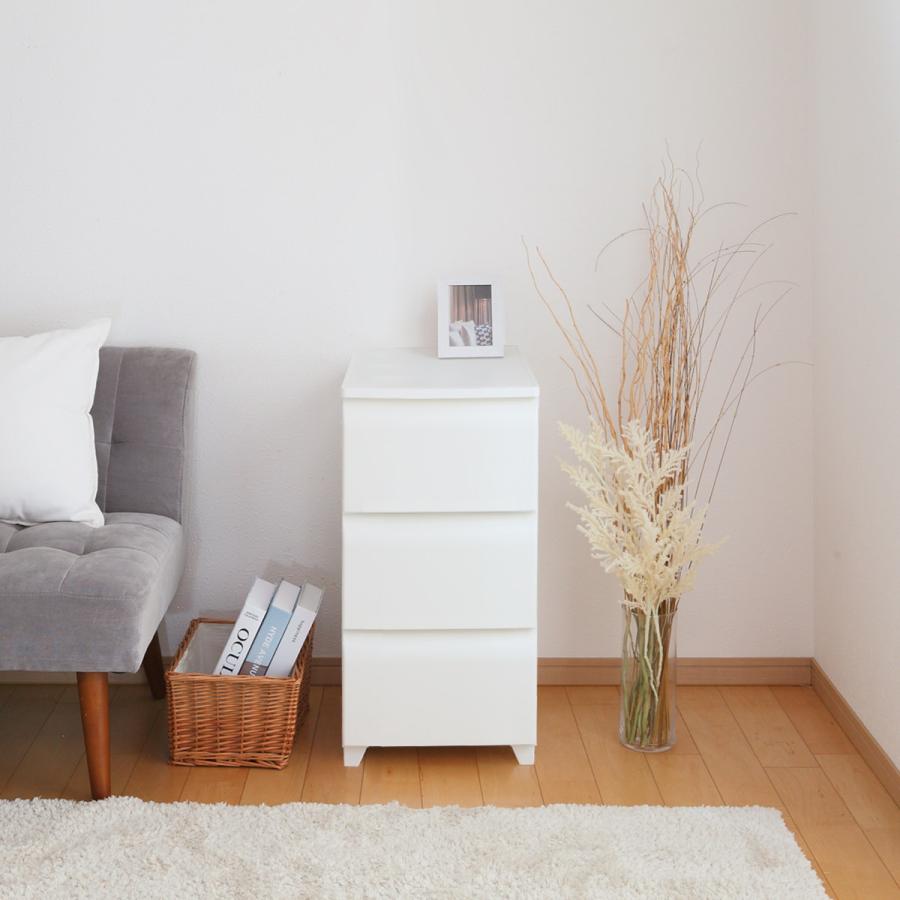 平和工業 チェスト 3段 幅34cm ノーデュス スリム プラスチック