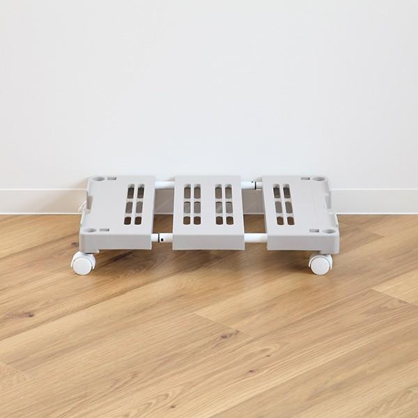 押入れ収納キャリー 幅54 76 奥行37 高さ11cm 押入れ キャリー 台車 キャスター付き 押入れ収納 収納 平台車 すのこ 伸縮タイプ お弁当グッズのカラフルボックス 通販 Yahoo ショッピング