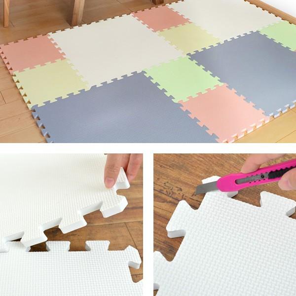 カラージョイントマット 8枚セット 厚さ1.4cm （ マット フロアマット