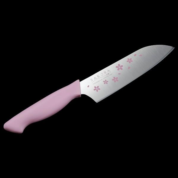 三徳包丁 SAKURACLUB 桜 14.5cm 食洗機対応 （ 包丁 三徳庖丁 万能包丁