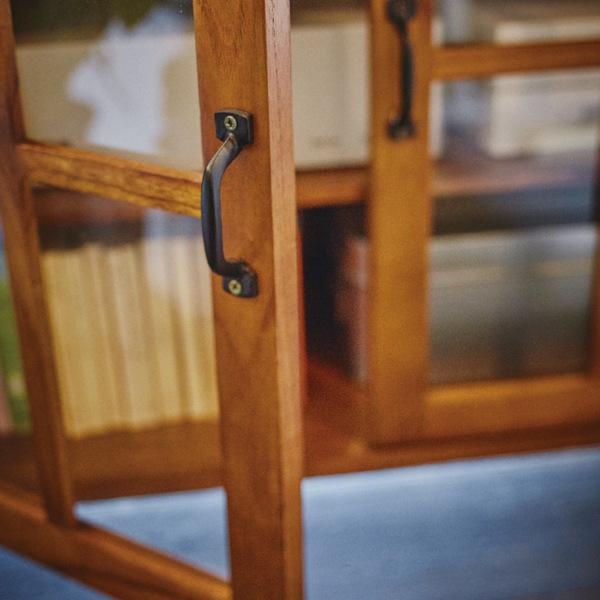 ♥️木製収納キャビネット 3引き出し付き キャビネット サイドボード 天然木 レトロ調 引出し付 Timber 幅120cm