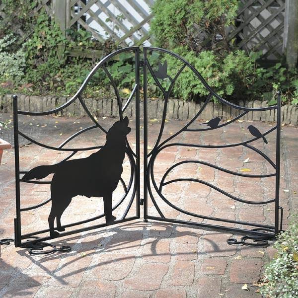 シルエットゲート　Tree＆Dog　Tree＆Cat （ 柵 ゲート 仕切り 折りたたみ式 エクステリア おしゃれ 衝立 犬 DOG 猫 ネコ CAT セトクラフト ）
