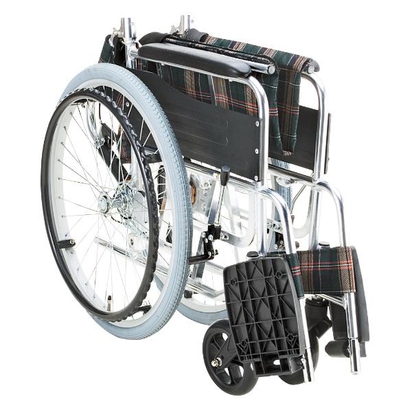 マキテック 車いす 自走式 背折れタイプ 座面幅40cm 非課税 （ 車椅子