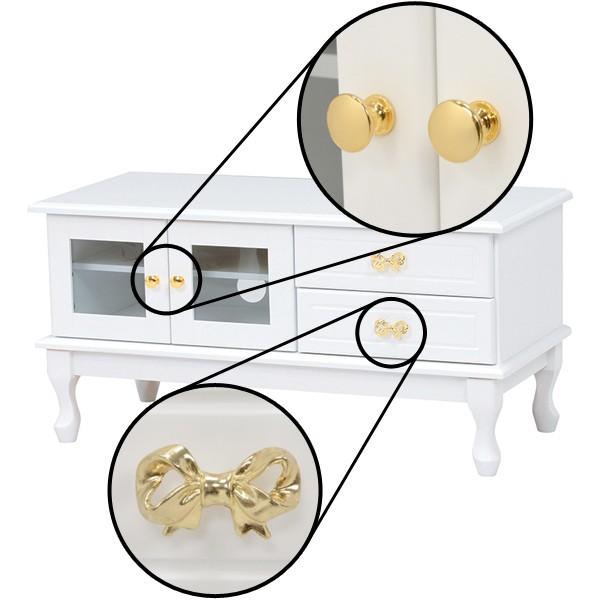 【新品】ハンプトンシリーズ リビングボード　テレビ台　姫系　アウトレット hampton テレビ台】白家具 姫系 カントリー