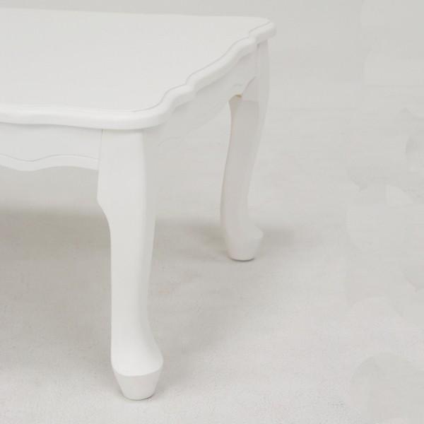 ローテーブル 折れ脚テーブル 引出し付 姫系 ローテーブル 折れ脚テーブル 引出し付 姫系 ロマンチック リボン型