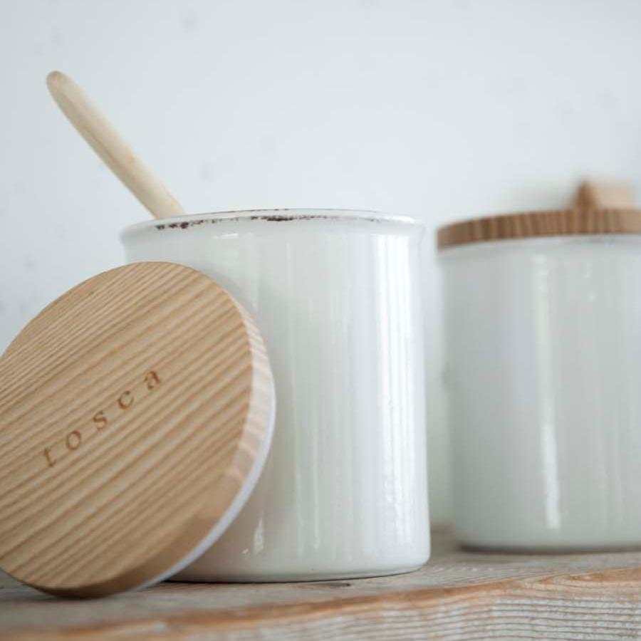 tosca（山崎実業） 山崎実業 tosca 陶器キャニスター トスカ ホワイト