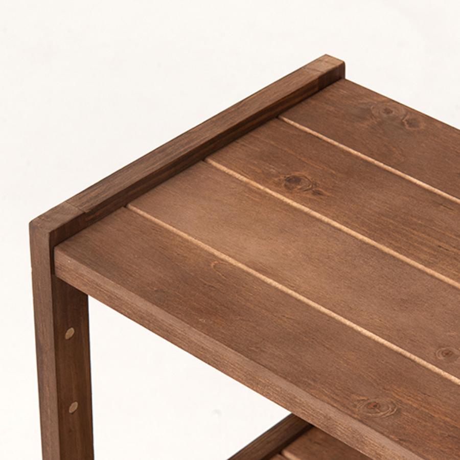 3段オープンシェルフ　飾り棚　ディスプレイラック　杉材　木製ラック 268104.jpg