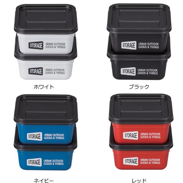 お弁当箱 シール容器 日本製 STORAGE コンテナBOX S 2個入 バンド付き