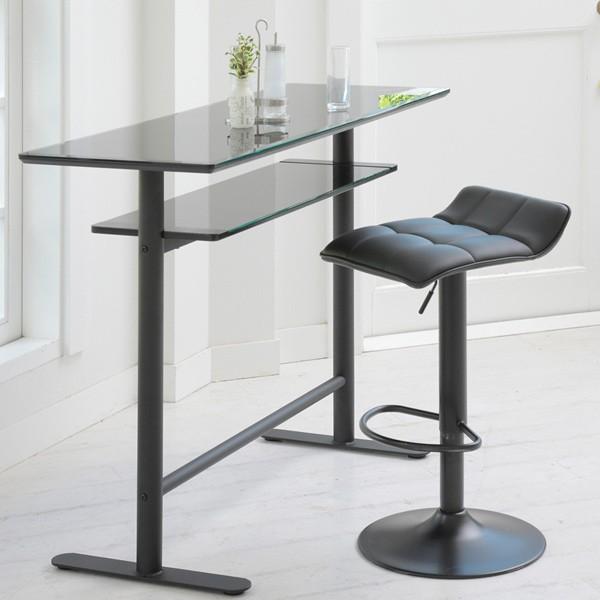 あずま工芸 テーブル カウンターテーブル ガラス天板 ロイス