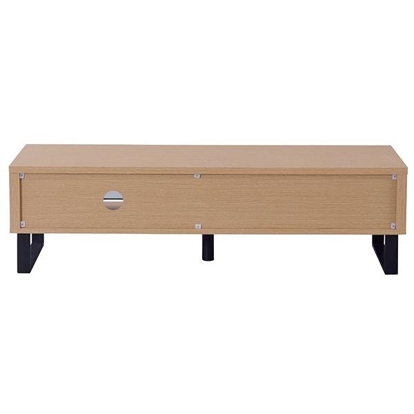 テレビ台 ローボード 木目調 シンプルデザイン スチール脚 幅120cm