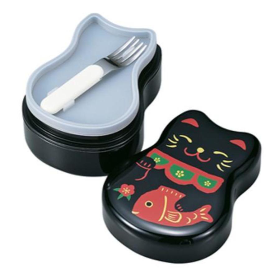 お弁当箱 2段 HAKOYA ねこしぐさ 丸子二段弁当 520ml フォーク付き