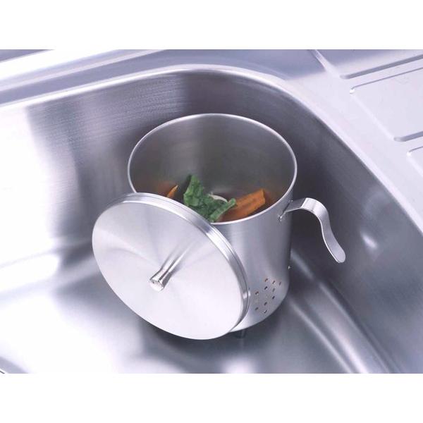 三角コーナー 円柱型 プレミアム ミズリード コーナーポット ステンレス製 シンク ごみ箱 キッチン用品 生ゴミ入れ お弁当グッズのカラフルボックス 通販 Yahoo ショッピング