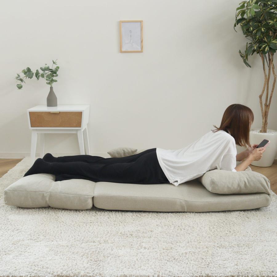 フロアソファ 2人掛け ソファベット 3way （ ソファ ソファー