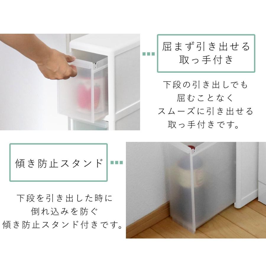 【限定値下】隙間収納　ライクイット FTS-113 5段収納ラック Like-it（ライクイット） キッチンストッカー スリムストレージ