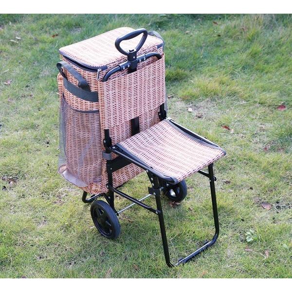 キャリーカート イス付き トローリークーラーバッグ バカンスクーラー