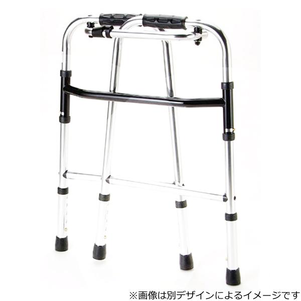 マキテック アルミ製歩行器 ミニタイプ 固定型 前輪自在キャスター付