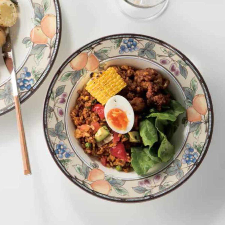 スーププレート 24cm 洋食器 ガーデンハーベスト 硬質陶器 6枚セット