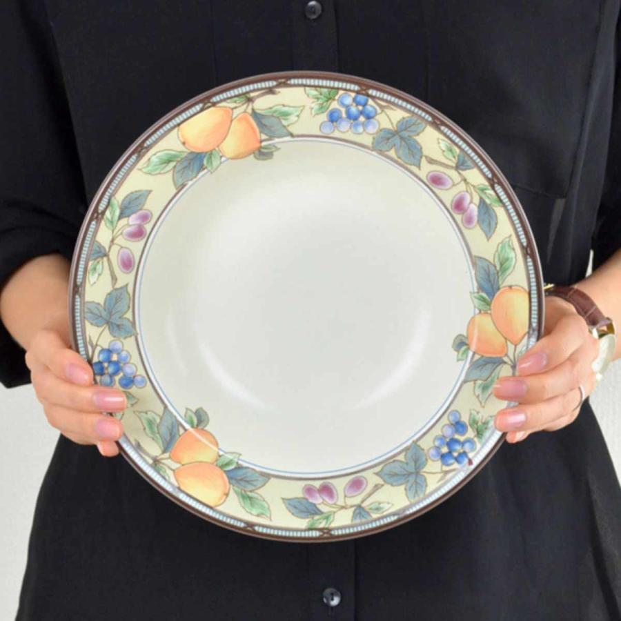 ☆希少☆のスープ皿　６枚セット スーププレート 24cm 洋食器 ガーデンハーベスト 硬質陶器 6枚セット