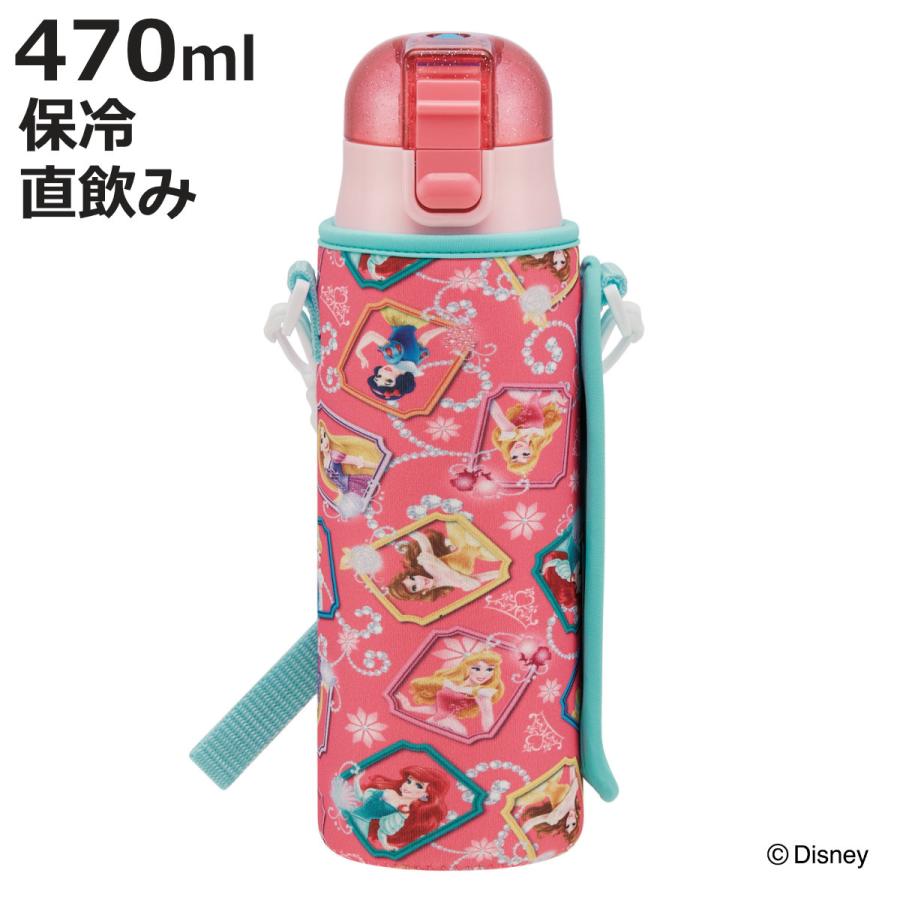 スケーター 子供用水筒 直飲み ワンプッシュボトル ディズニー