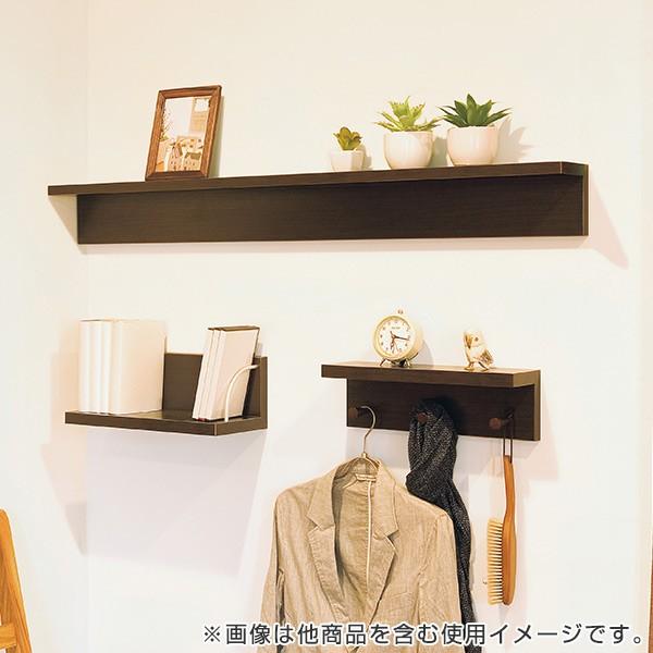 壁付け ウォールシェルフ 幅120cm 収納ラック 飾り棚 ディスプレイ