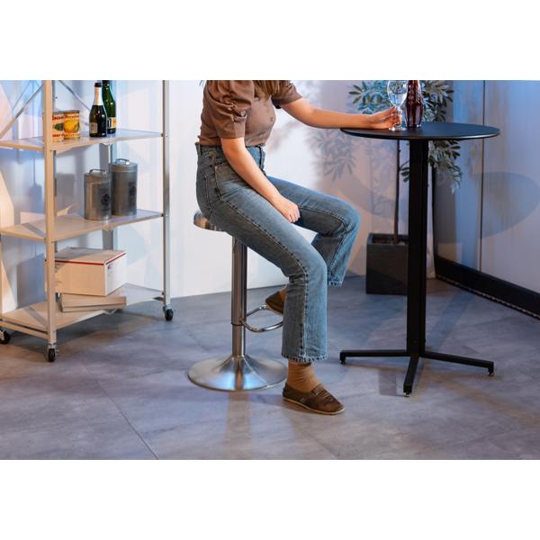 東谷 ハイスツール 座面高61〜82cm スツール 高さ調節 昇降式