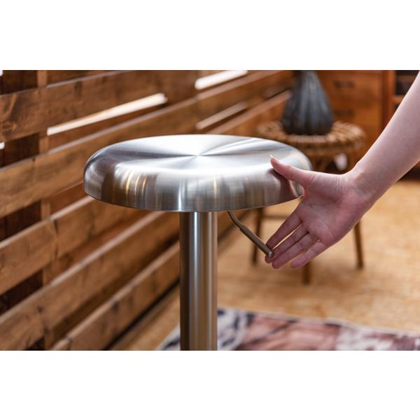 東谷 ハイスツール 座面高61〜82cm スツール 高さ調節 昇降式