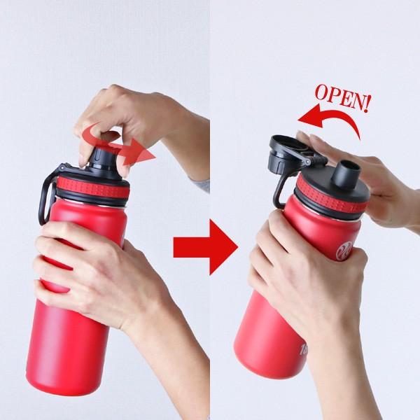 水筒 タケヤフラスク ステンレス 二重構造 保冷 直飲み 400ml ハンドル