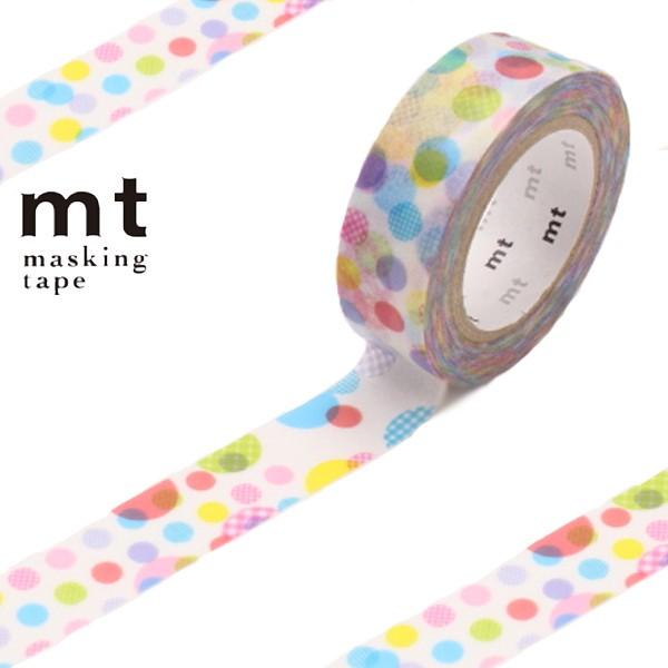 逆輸入 マスキングテープ Mt Ex ランダムドット 幅15mm カモ井加工紙 マステ 和