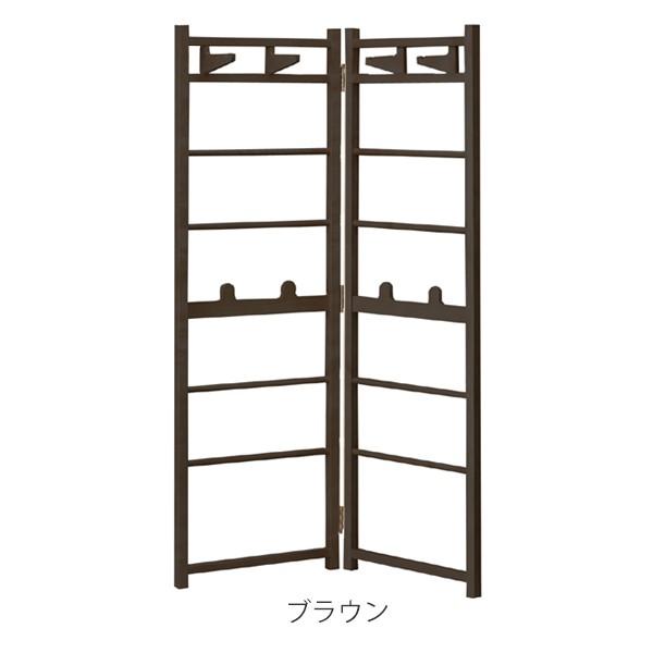 □在庫限り・入荷なし□ハンガーラック 衝立風 天然木 高さ150cm