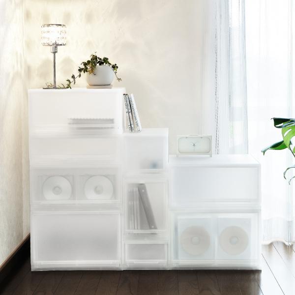 SANKA（サンカ） 収納ケース ナチュラ クリアモジュール ワイドL 幅