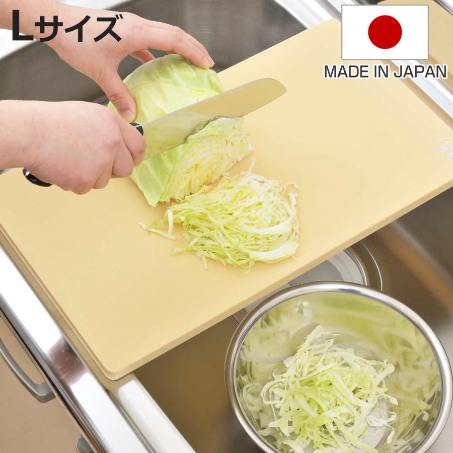 ヨシカワ まな板 L 抗菌エラストマー シンクまな板 日本製 （ 抗菌