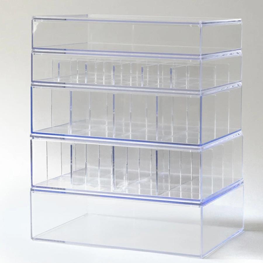 クリアケースなど18種 クリアケース 収納ケース 8個セット 約 幅18×奥行18×高さ18cm 透明