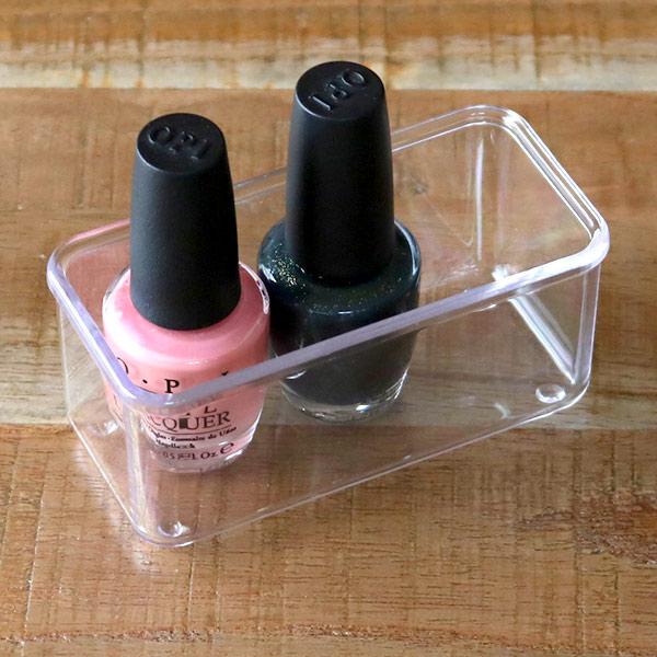 クリアケースなど18種 クリアケース ふた付き 18分割 6個セット 透明 プラスチック 収納