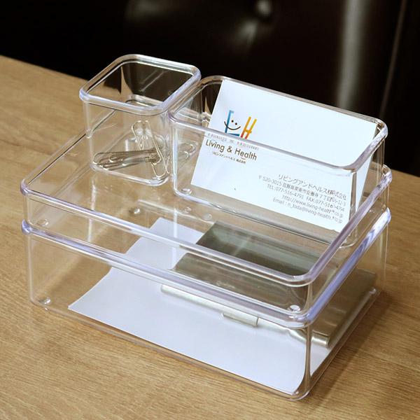 小物ケース SS横長 18個セット クリアケース 角丸タイプ 透明 収納