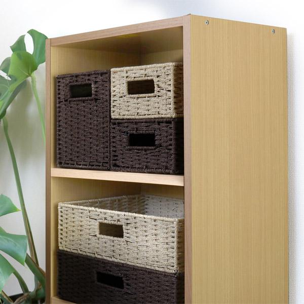 ちどり産業 収納ボックス 横型 紙製 幅36×奥行26×高さ20cm