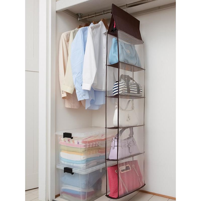 クローゼット収納 パッと見える バッグ収納 ラック5段式 3個セット 鞄 バッグ収納ラック バッグ かばん カバン 収納 set お弁当グッズのカラフルボックス 通販 Yahoo ショッピング