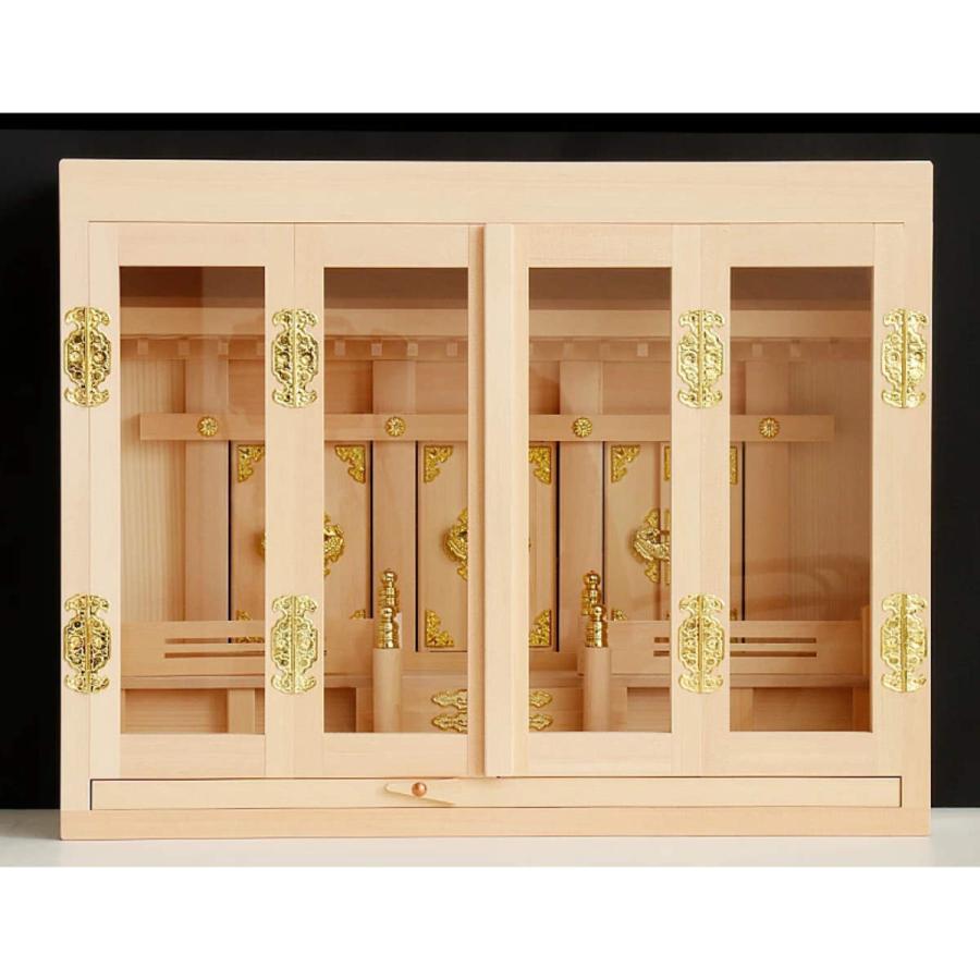 神棚 神具 仏具 やまこう 箱宮 16号 三社 破風なし ( 箱宮三社 神棚 神具 仏具 やまこう 箱宮 16号 三社 破風なし ( 箱宮三社