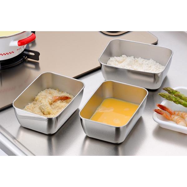 ステンレス製　角バット３個セット 楽天市場】【ふるさと納税】角型バットセット大 3個セット シンプルで